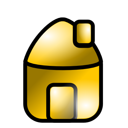 Download free yellow house icon